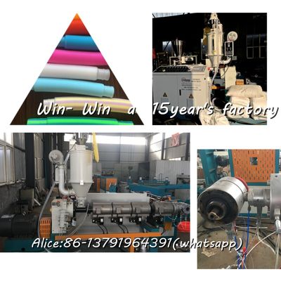 Linia do produkcji rur PP PE PVC Linia do wytłaczania rur falistych z pojedynczą lub podwójną śrubą
