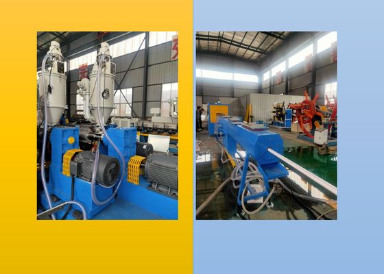 250kgh PLC Deep Screw HDPE Linia do wytłaczania rur falistych